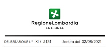 Copertina delibera Giunta Regione Lombardia